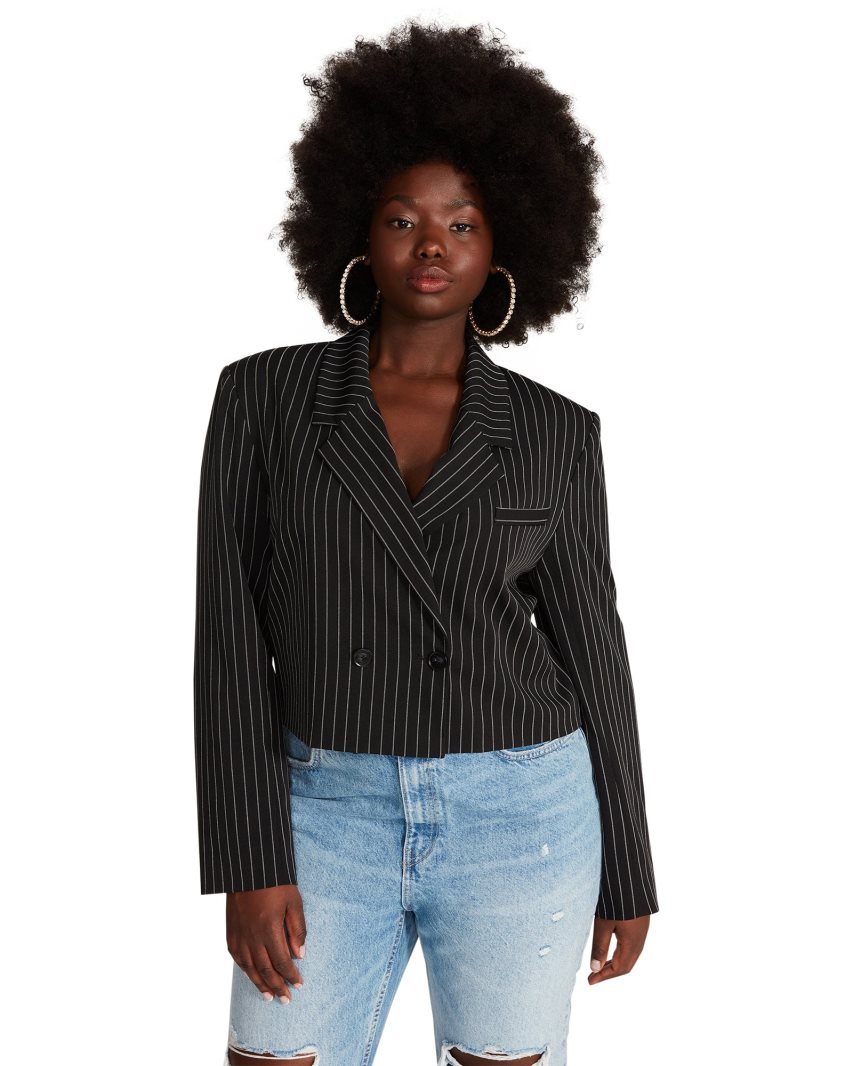 Black Steve Madden Kourtney Women's Blazers | PH 0582NLC